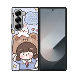 Cute and Happy Everyday Samsung Galaxy Z Fold 7 5G Case QC11197
