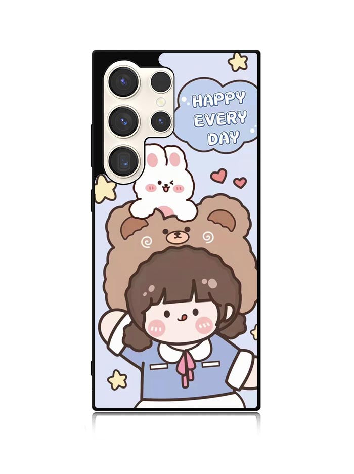 Cute and Happy Everyday Samsung Galaxy S24 Ultra 5G Case OV11197