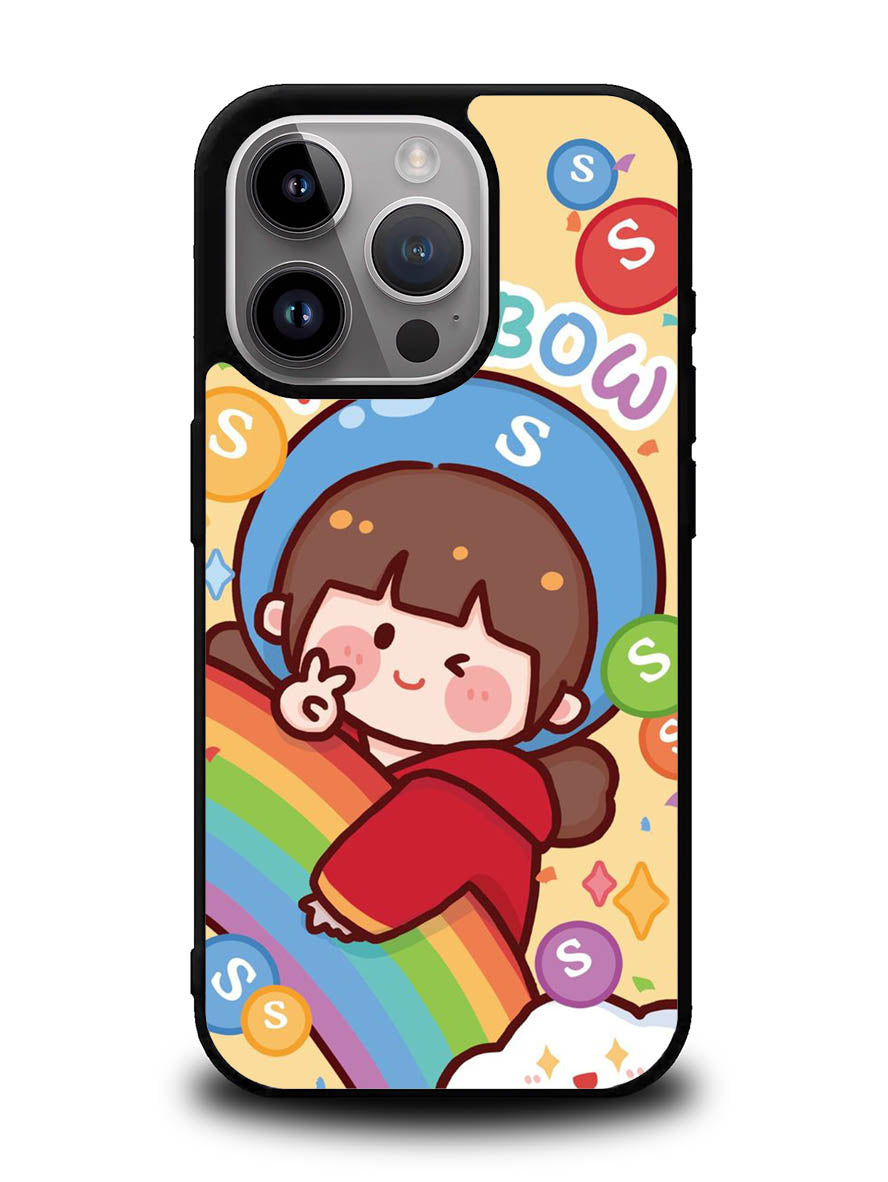 Cutei Rainbow Candy iPhone 14 Pro Max Case QC11217