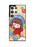 Cutei Rainbow Candy Samsung Galaxy S25 Ultra 5G Case QC11217