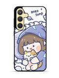 Cute Sleeping with the cat Samsung Galaxy S24 5G Case OV11213