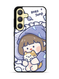 Cute Sleeping with the cat Samsung Galaxy S25 Plus 5G , Samsung Galaxy S25+ 5G Case OV11213