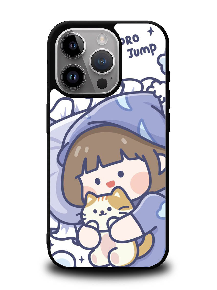Cute Sleeping with the cat iPhone 15 Pro Max Case OV11213