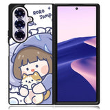 Cute Sleeping with the cat Samsung Galaxy Z Fold 7 Case OV11213