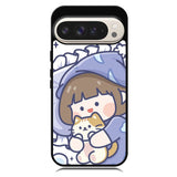 Cute Sleeping with the cat Google Pixel 10 Pro XL Case OV11213
