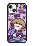 Cute Roro Jump Eat the Sweet Cake iPhone 15 Case OV11210