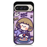 Cute Roro Jump Eat the Sweet Cake Google Pixel 10 Pro XL Case OV11210