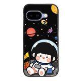 Cute Roro Jump and Astronaut Google Pixel 10A Case QC11207
