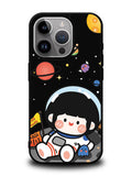 Cute Roro Jump and Astronaut iPhone 14 Pro Max Case QC11207