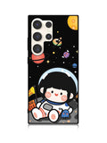 Cute Roro Jump and Astronaut Samsung Galaxy S24 Ultra 5G Case OV11207
