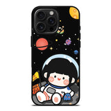Cute Roro Jump and Astronaut iPhone 16 Pro Max Case OV11207