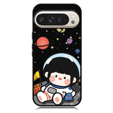 Cute Roro Jump and Astronaut Google Pixel 10 Pro XL Case OV11207