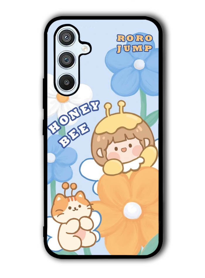Cute Roro Jump And Honey Bee Samsung Galaxy A54 5G Case OV11208