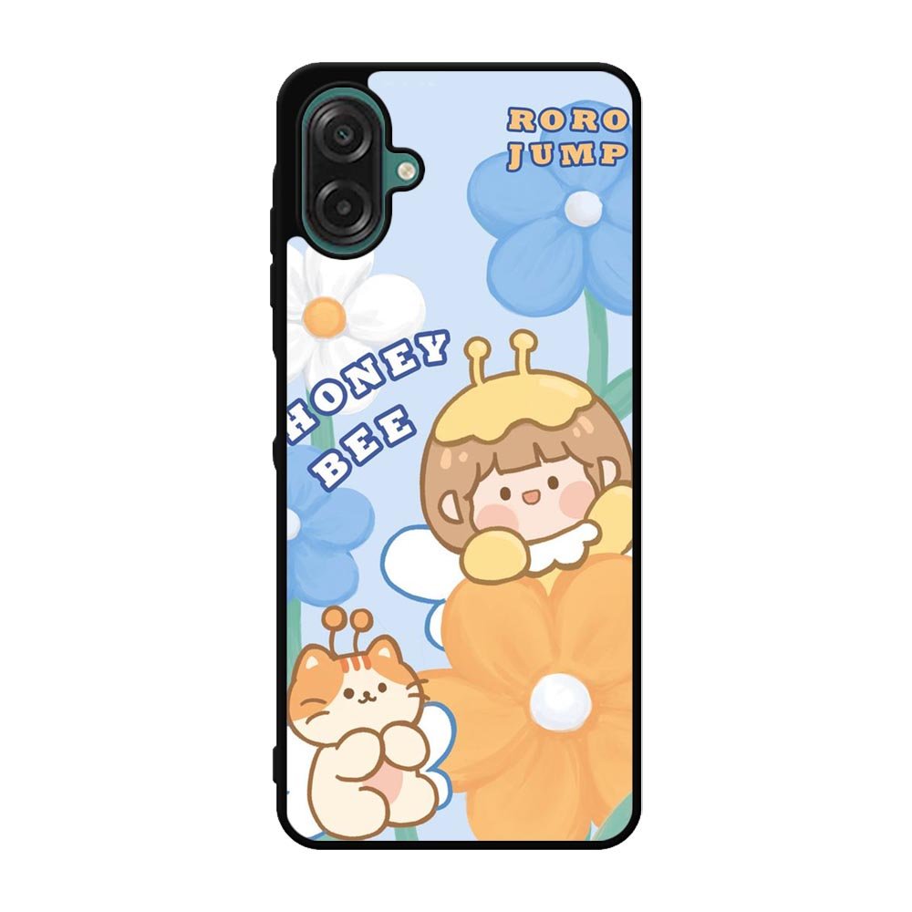 Cute Roro Jump And Honey Bee Samsung Galaxy A07 Case OV11208