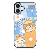 Cute Roro Jump And Honey Bee iPhone 16 Plus Case QC11208