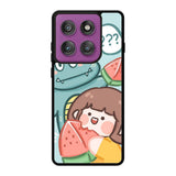 Cute Eat Watermelon Motorola Moto Edge 60 Pro Case OV11203
