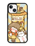 Cute Roro Jump Milk Tea Station iPhone 15 Case OV11212