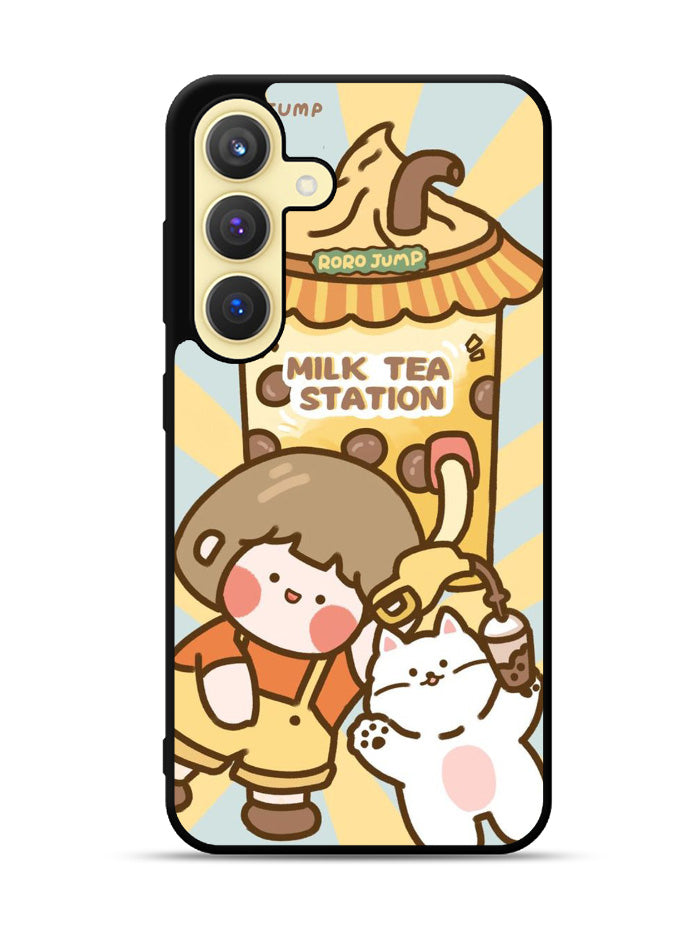 Cute Roro Jump Milk Tea Station Samsung Galaxy S23 Plus 5G , Samsung Galaxy S23+ 5G Case QC11212