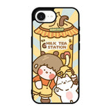 Cute Roro Jump Milk Tea Station iPhone 17e Case QC11212