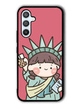 Cute Roro Jump and Liberty Samsung Galaxy A54 5G Case OV11209