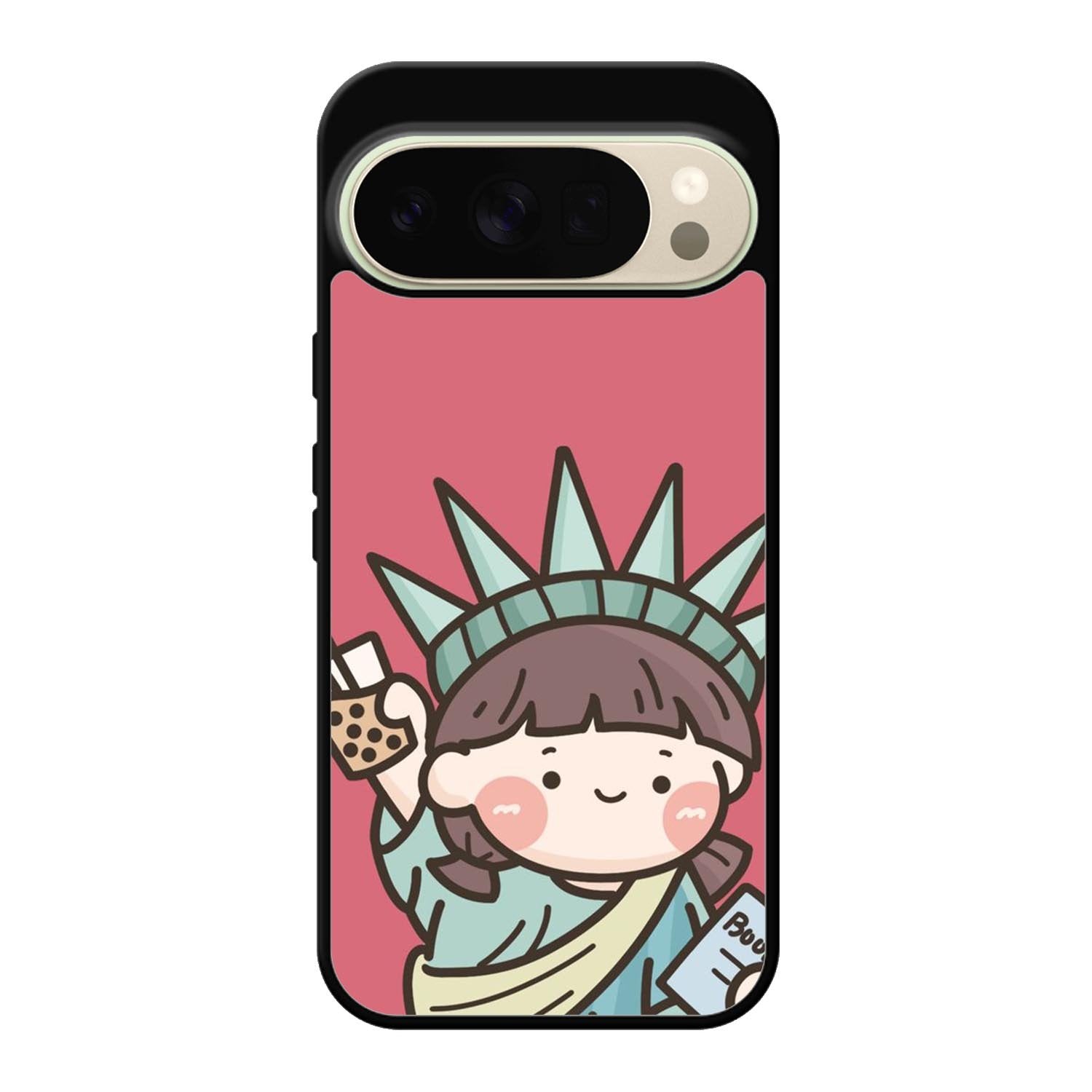 Cute Roro Jump and Liberty Google Pixel 10 Pro XL Case OV11209