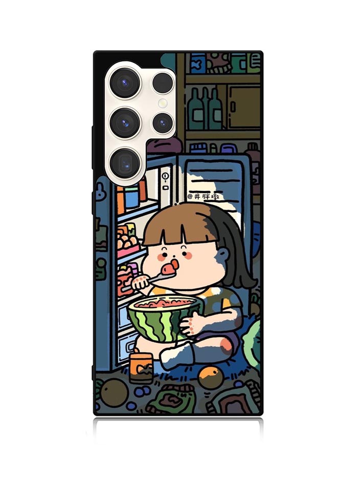 Cute Eat in The Night Samsung Galaxy S23 Ultra 5G Case QC11202