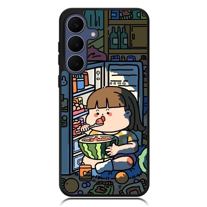 Cute Eat in The Night Samsung Galaxy S25 FE Case OV11202