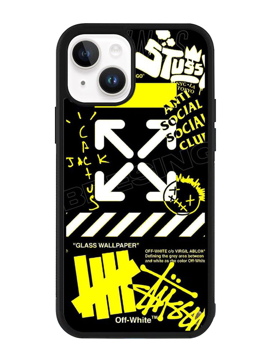 Hypebeast Yellow Black iPhone 15 Case OV11221