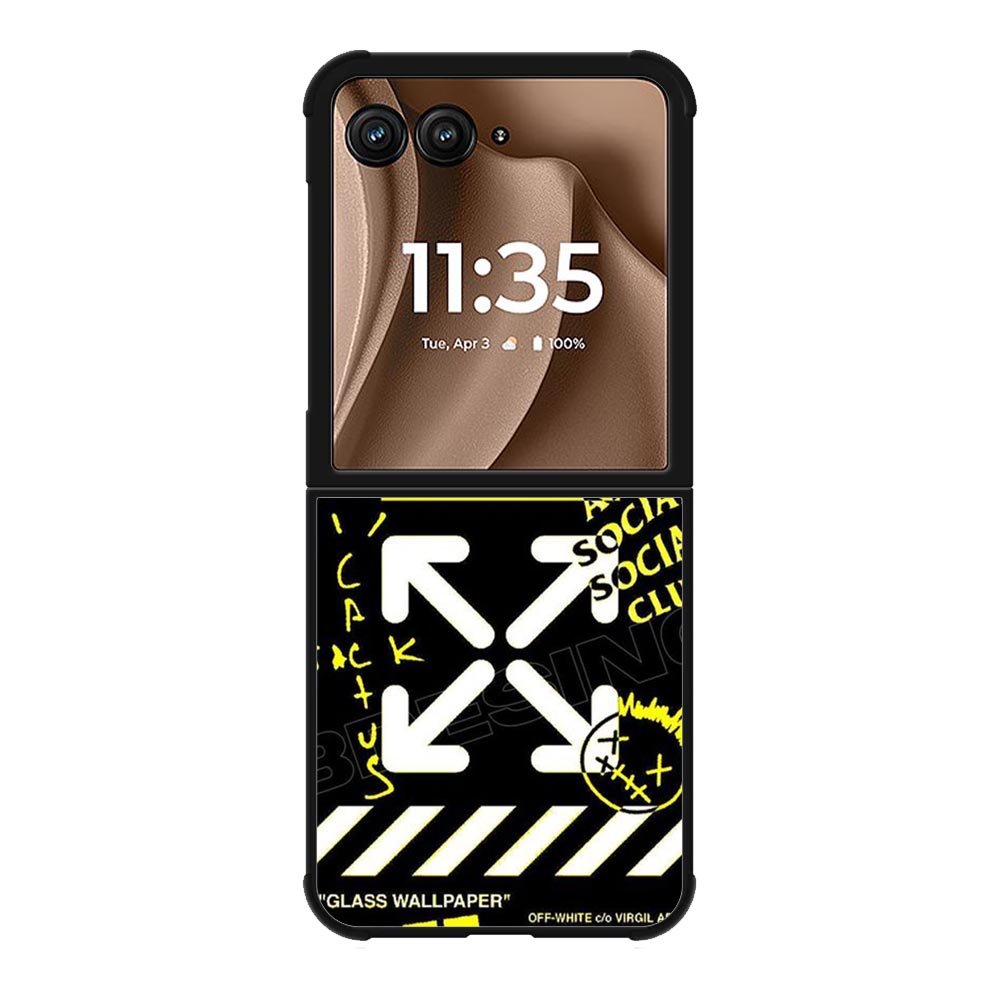 Hypebeast Yellow Black Motorola Moto RAZR Plus 2025 Case OV11221