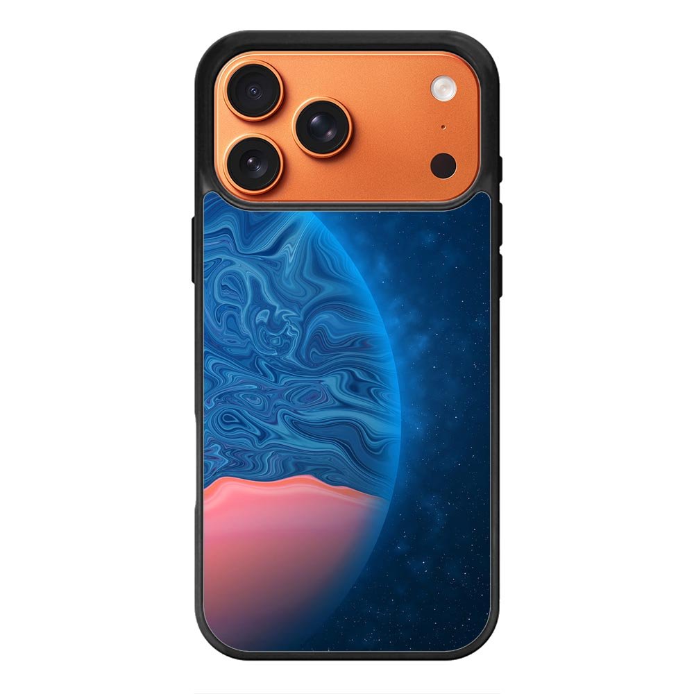 planet blue orange iPhone 17 Pro Max Case QC11001