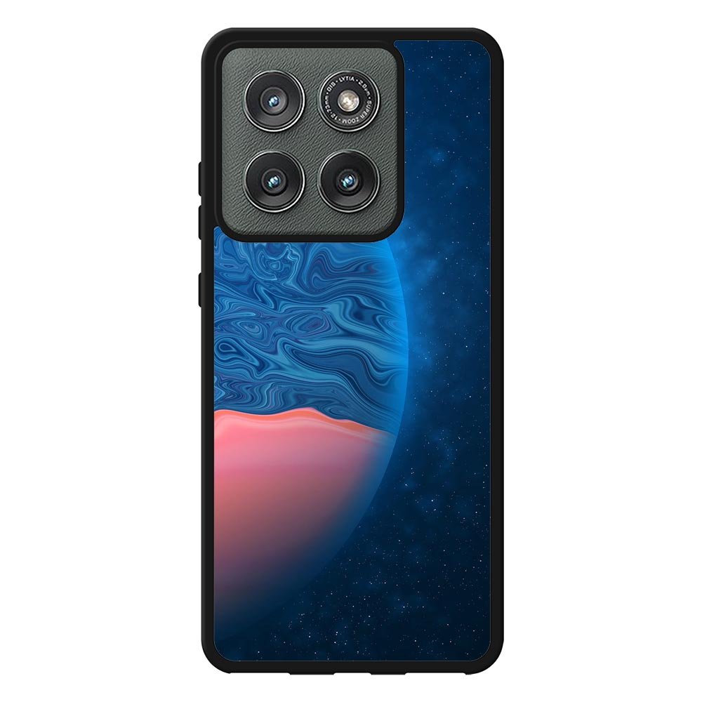planet blue orange Motorola Moto Edge 2025 Case QC11001