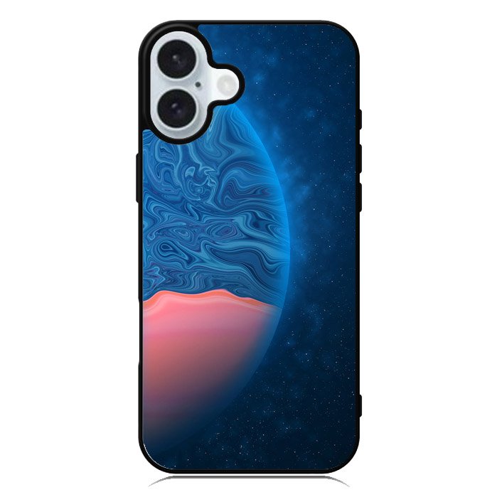 planet blue orange iPhone 16 Case QC11001
