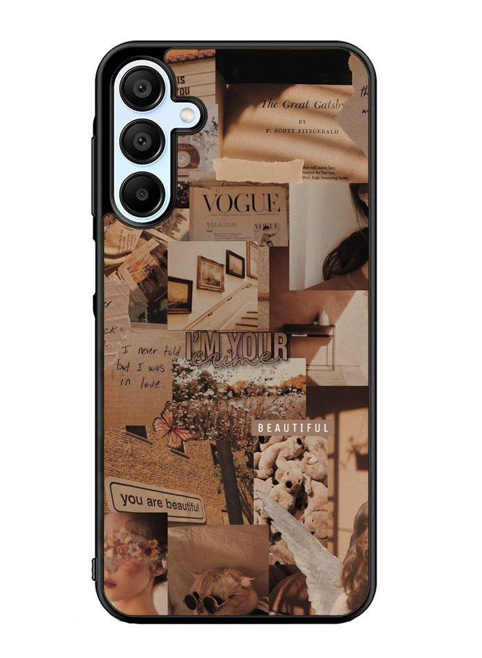 Aesthetic Brown Samsung Galaxy A15 5G Case OV11233