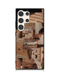 Aesthetic Brown Samsung Galaxy S25 Ultra 5G Case QC11233