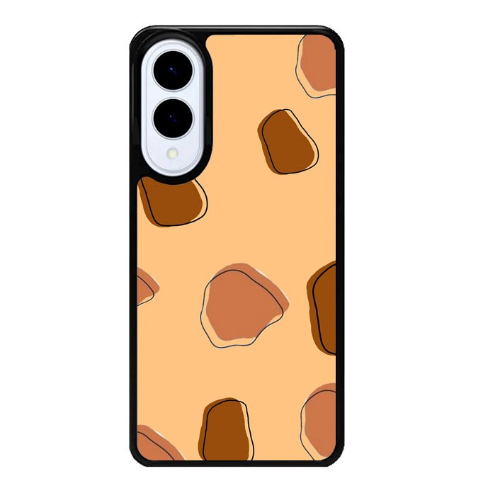 Aesthetic Brown Samsung Galaxy S25 Edge 5G Case OV11136