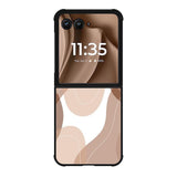 brown cream Motorola Moto RAZR Plus 2025 Case OV11186