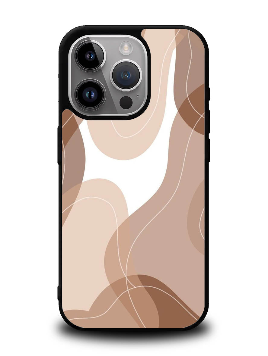brown cream iPhone 14 Pro Case QC11186