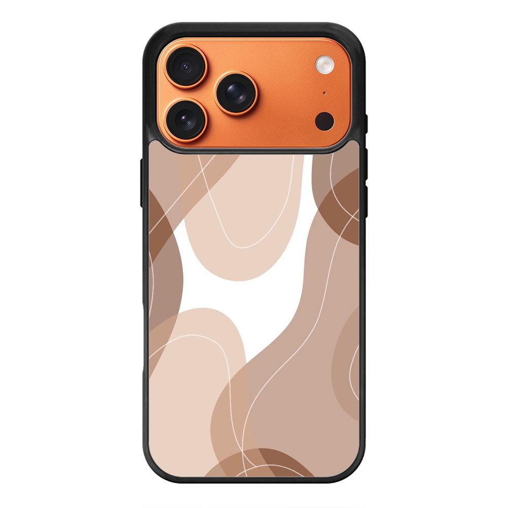 brown cream iPhone 17 Pro Max Case QC11186