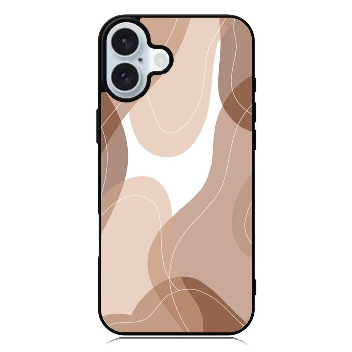 brown cream iPhone 16 Case QC11186