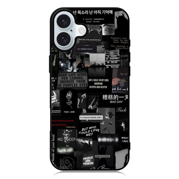 Dark Vibes iPhone 16 Plus Case QC11060