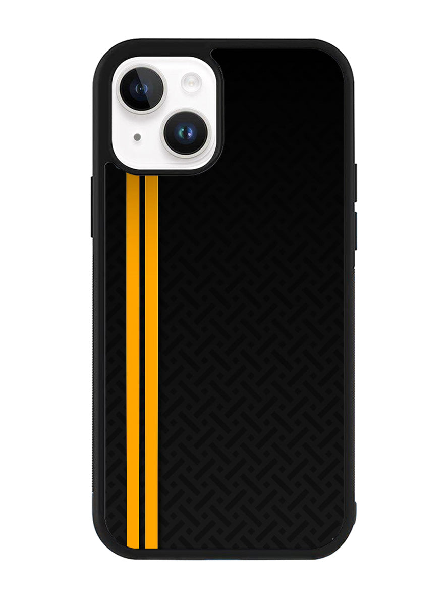 Abstract Yellow Lines iPhone 15 Case OV10708