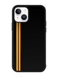 Abstract Yellow Lines iPhone 15 Case OV10708
