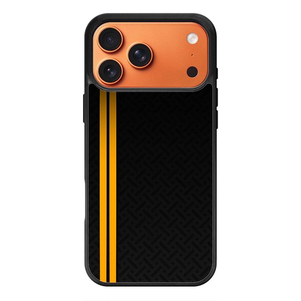 Abstract Yellow Lines iPhone 17 Pro Case QC10708