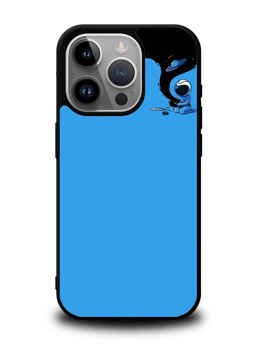 Blue Astro iPhone 14 Pro Case QC10909