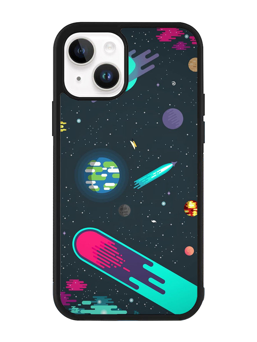 Cartoon Galaxy iPhone 14 Plus Case QC10675