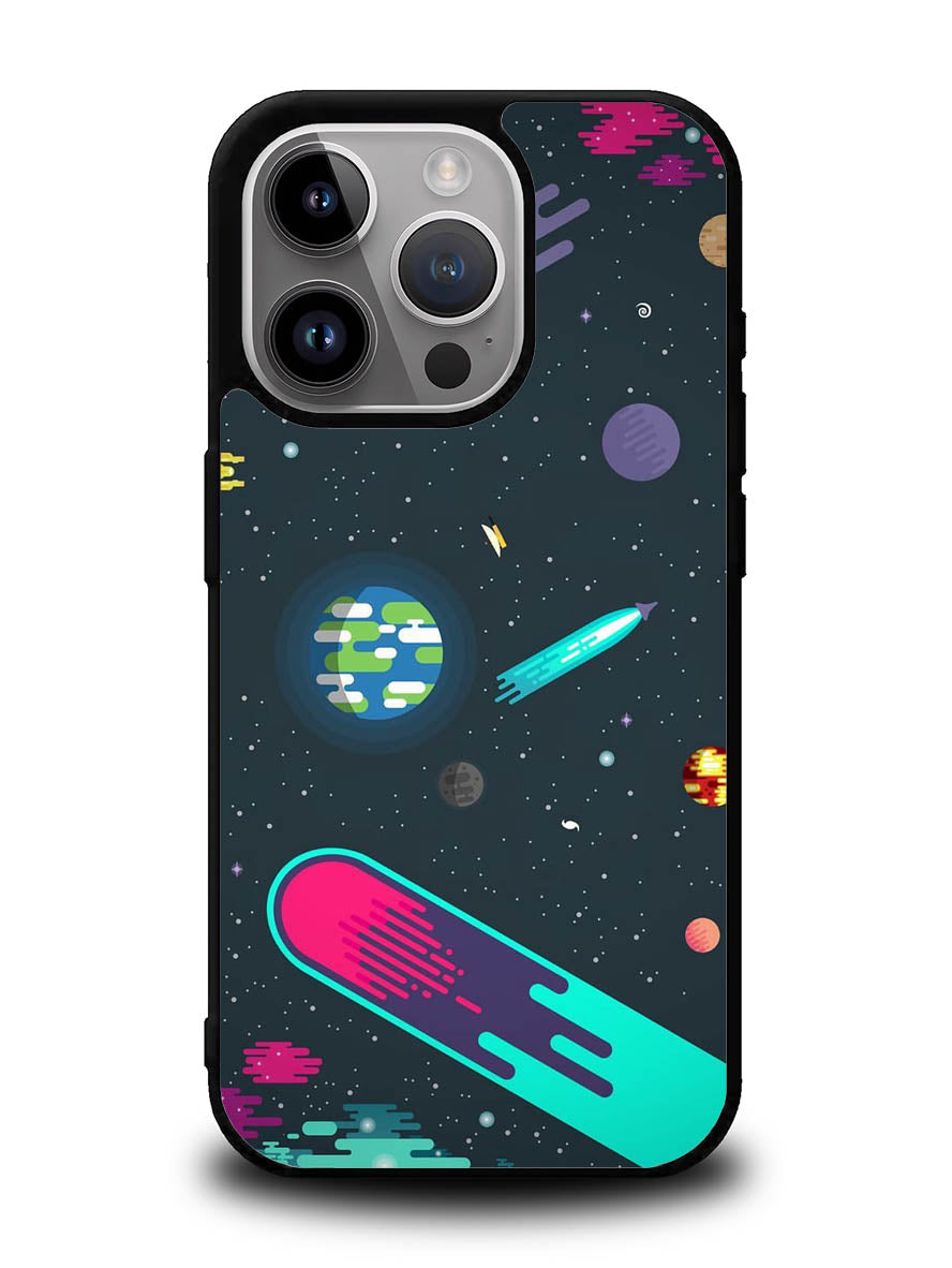 Cartoon Galaxy iPhone 14 Pro Max Case QC10675