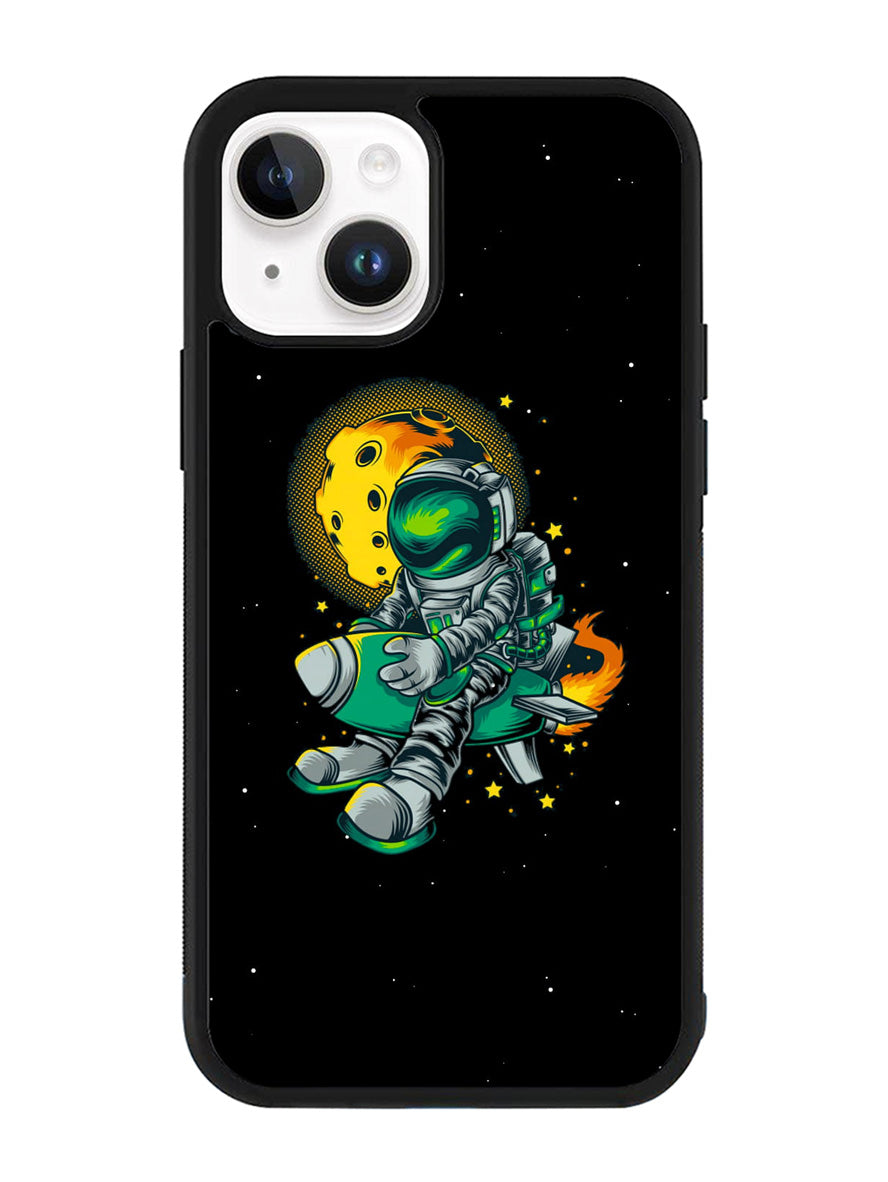 Astraunaut Black iPhone 14 Case QC10638