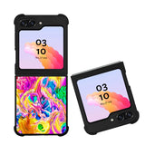 colorful paint FLX0450 Samsung Galaxy Z Flip 5 , Z Flip 4 , Z Flip 3 ,  Z Fold 5 , Z Fold 4 , Z Fold 3 5G Case