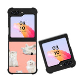 cute cats FLX0467 Samsung Galaxy Z Flip 5 , Z Flip 4 , Z Flip 3 ,  Z Fold 5 , Z Fold 4 , Z Fold 3 5G Case