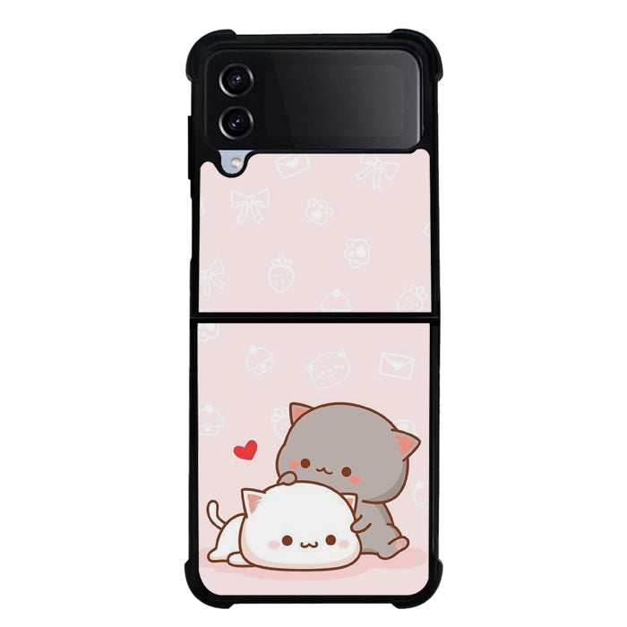 Cute cats FLX0468 Samsung Galaxy Z Flip 5 , Z Flip 4 , Z Flip 3 ,  Z Fold 5 , Z Fold 4 , Z Fold 3 5G Case